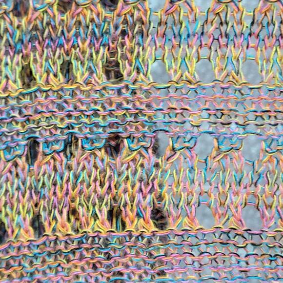 VTG Y2K 90s Shrug Cardigan Mulitcolor One Size - Picture 7 of 7